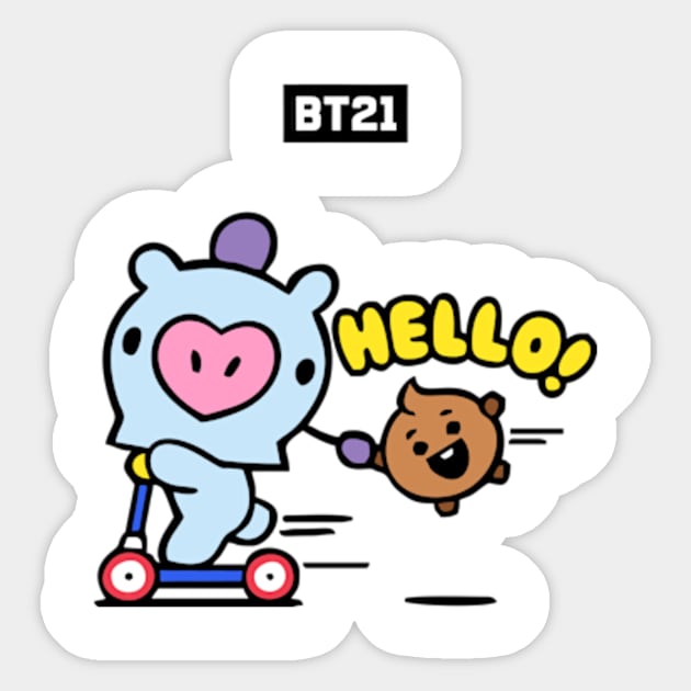 bt21 bts exclusive design 127 Sticker by Typography Dose